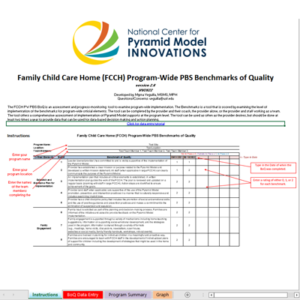 Family Child Care Home (FCCH) Program-Wide PBS Benchmarks of Quality Workbook