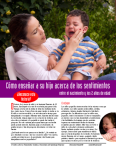 Teaching Your Child About Feelings – from Birth to Age 2 (Spanish)