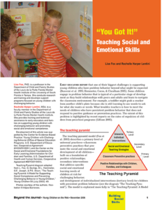 “You Got It!” Teaching Social and Emotional Skills
