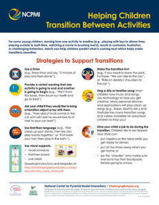 Helping Children Transition Between Activities