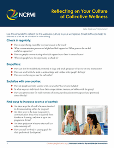 Reflecting on Your Culture of Collective Wellness